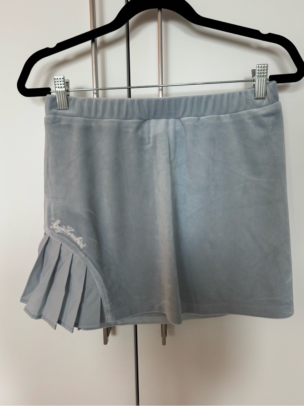 Sergio Tacchini Celestial Blue Velour Skirt